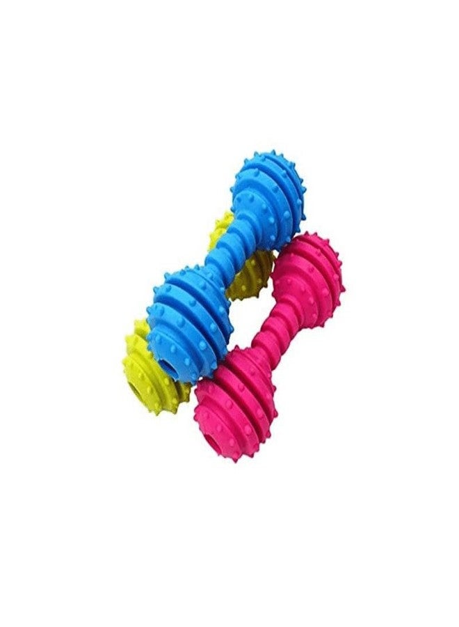 Misu Pet Store Soft Dumbbell Shaped Item for Indoor Play with Easy Grip Textured Body That Allows pet bite Hold or toss Activity During sit Fetch Rest or chew in Room Ground Flat Area Green - Image 4